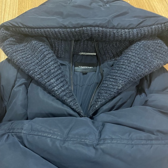 Mackage Troya Lavish Down Coat in navy Blue - Picture 4 of 9